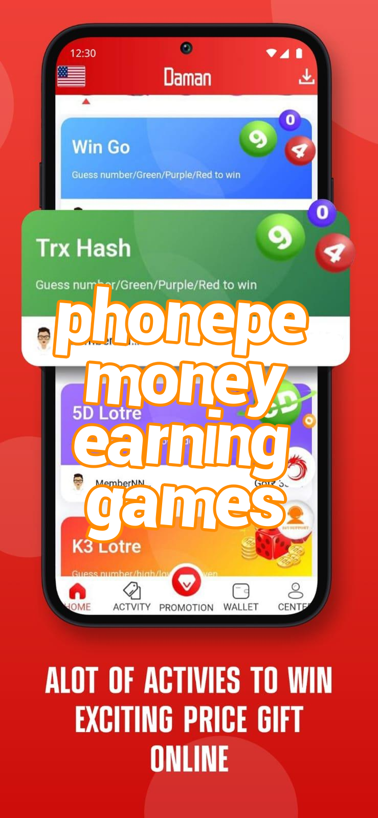phonepe money earning games Screenshots